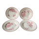Set of 4 flat plates "Vega" U&C Sarreguemines