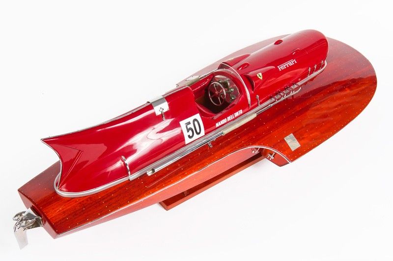 Boat model Riva Arno IX Timossi Italian 76 cm fully wood studded