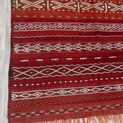 Old Zemmouri Kilim, Faltwoven Berber Rug, Handmade Moroccan Carper, Home Decor