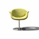 Little Tulip armchair by Pierre Paulin for Artifort in green fabric.