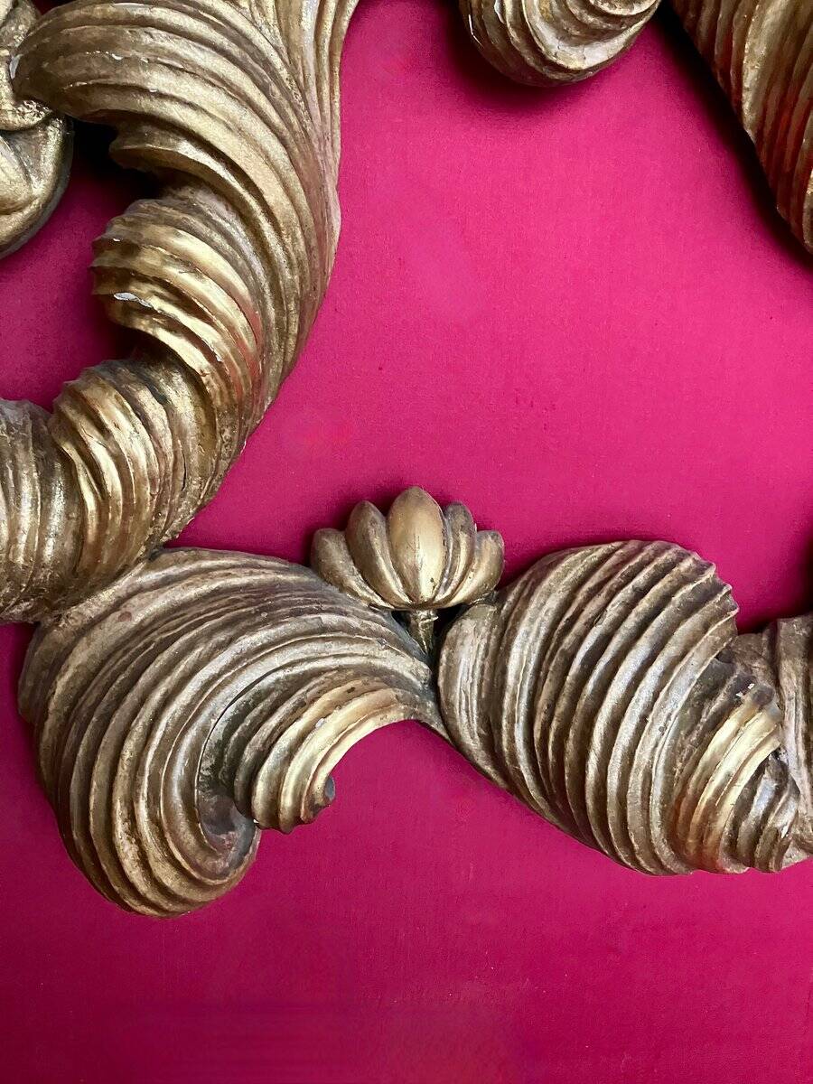 19th Century Florentine Eclectic Gilt Wood Mirror with Cinematic Provenance, 1890s