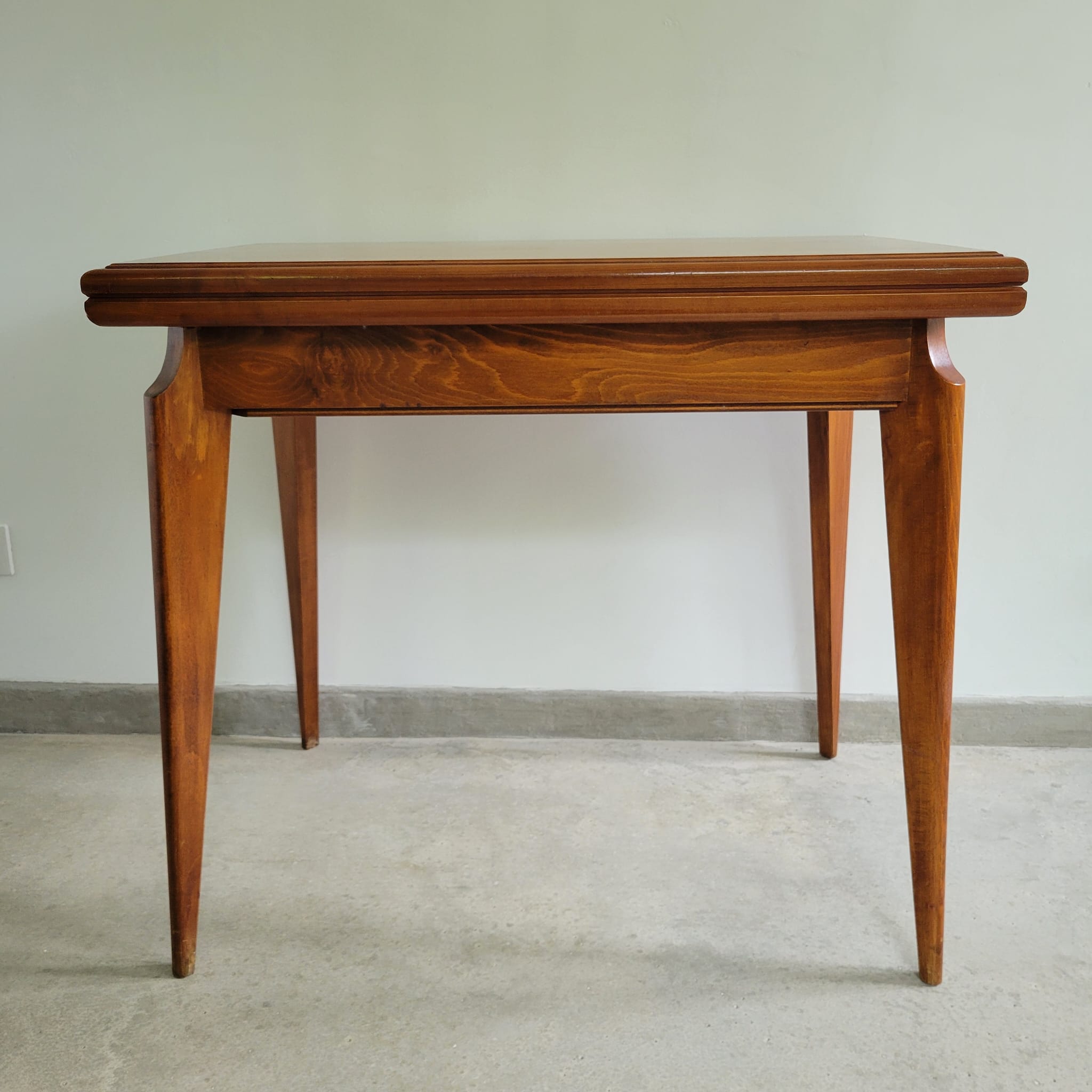 Mid-century Scandinavian compass leg coffee table