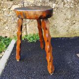 Brutalist tripod stool 1960