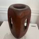 Brutalist wooden vase from the 80s