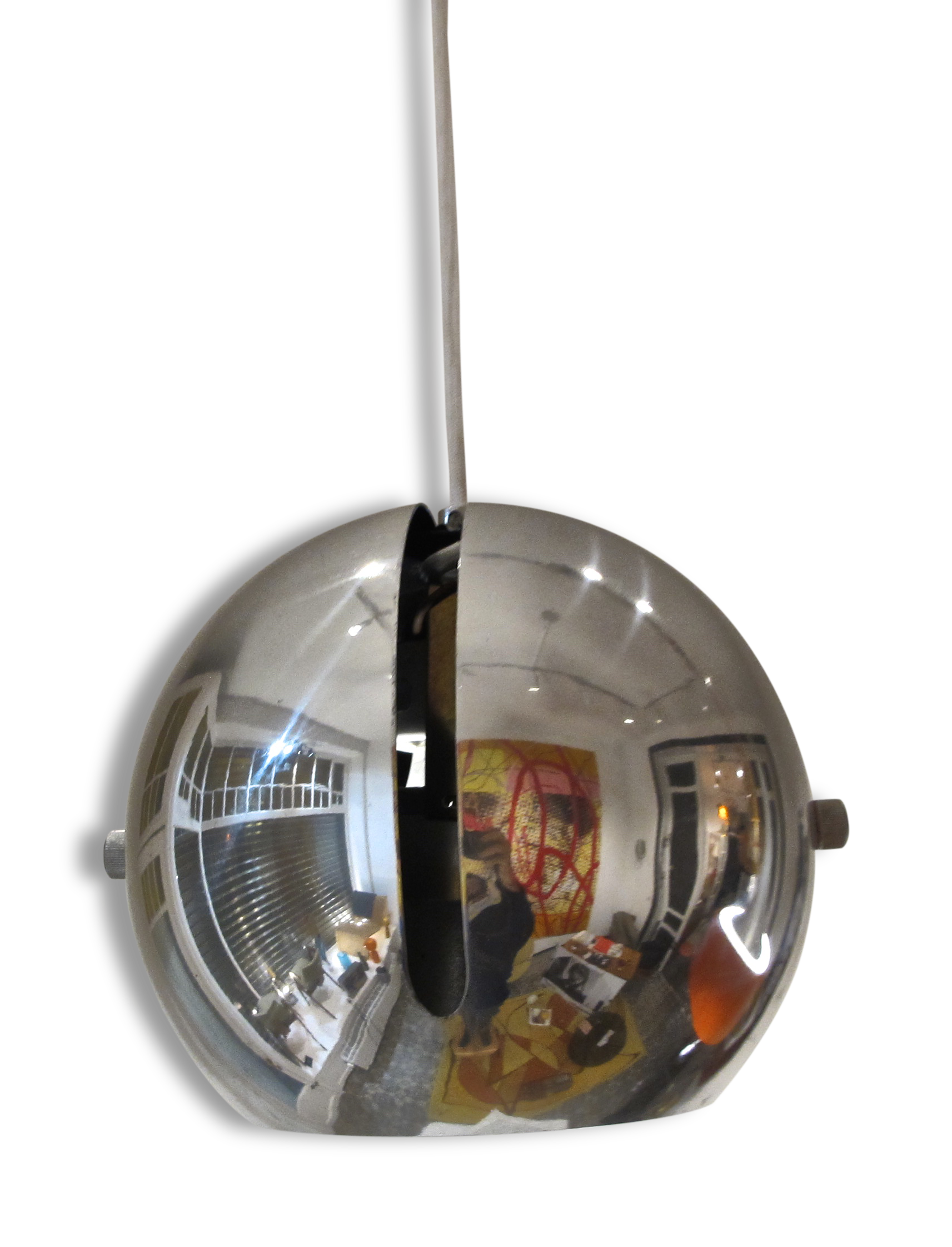 Suspension Type "Eye" in metal Chrome around 1970