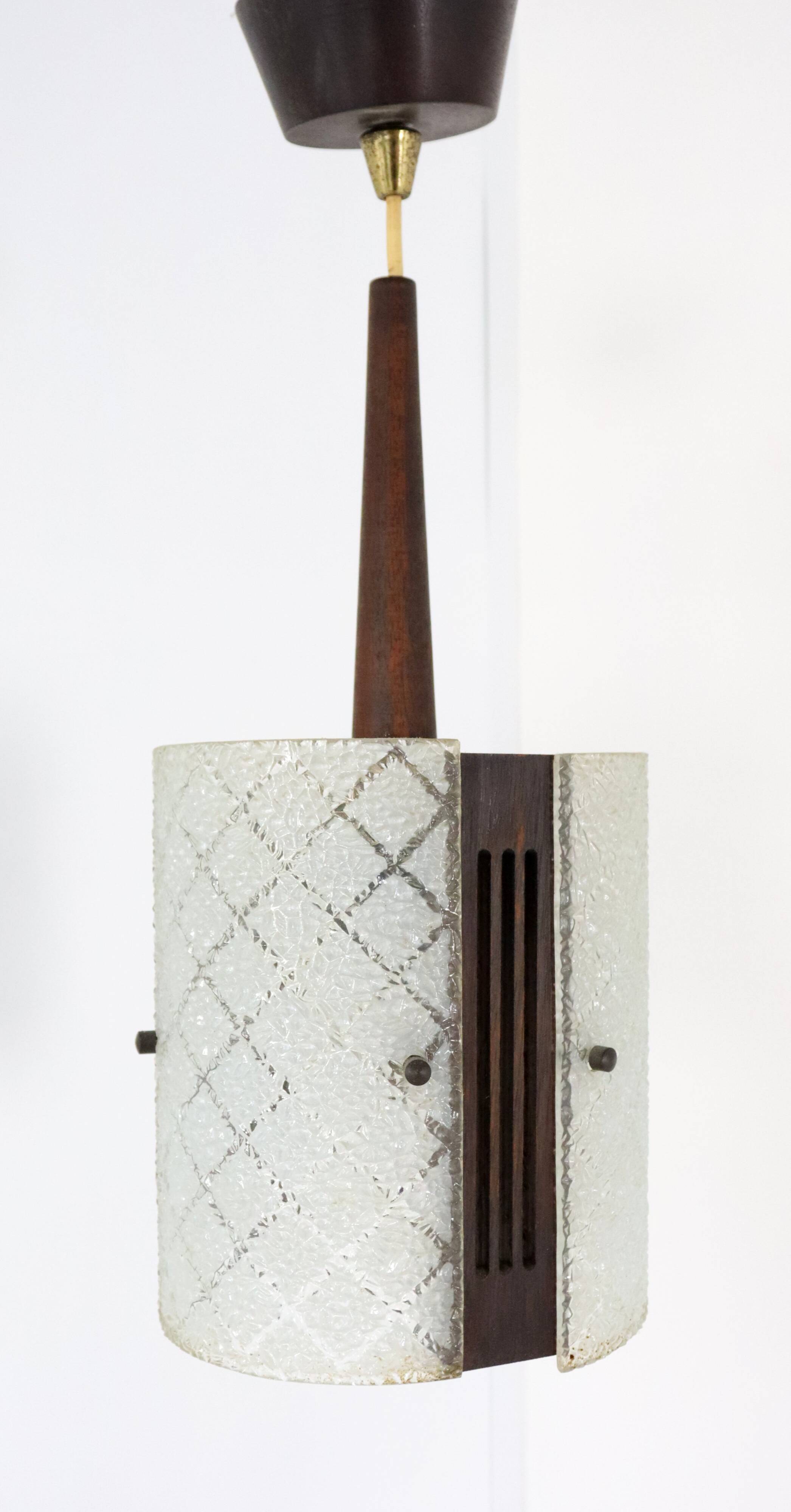 vintage  Glazen hanglamp 'Meerhoven'