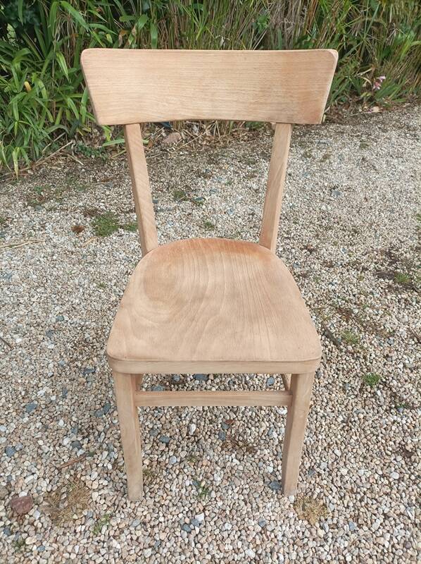 Luterma style solid wood bistro chair air-gummed