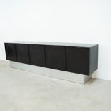 Black brutalist sideboard by Musterring