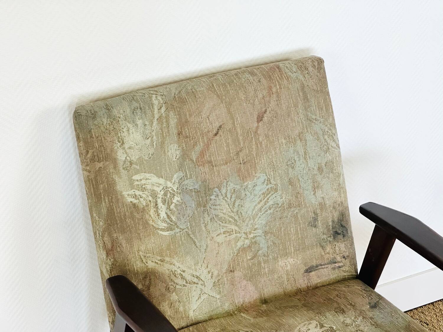 Fauteuil scandinave pieds compas 1960