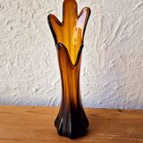 Organic blown glass vase