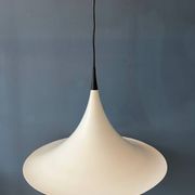 Suspension "witch's hat" white Danish Space Age Mid-Century