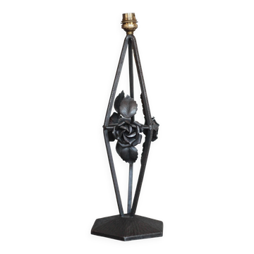 Vintage wrought iron lamp, table lamp, ironwork, lamp