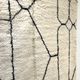 Moroccan Berber carpet Beni Ouarain with black graphic patterns 3,09x1.99m