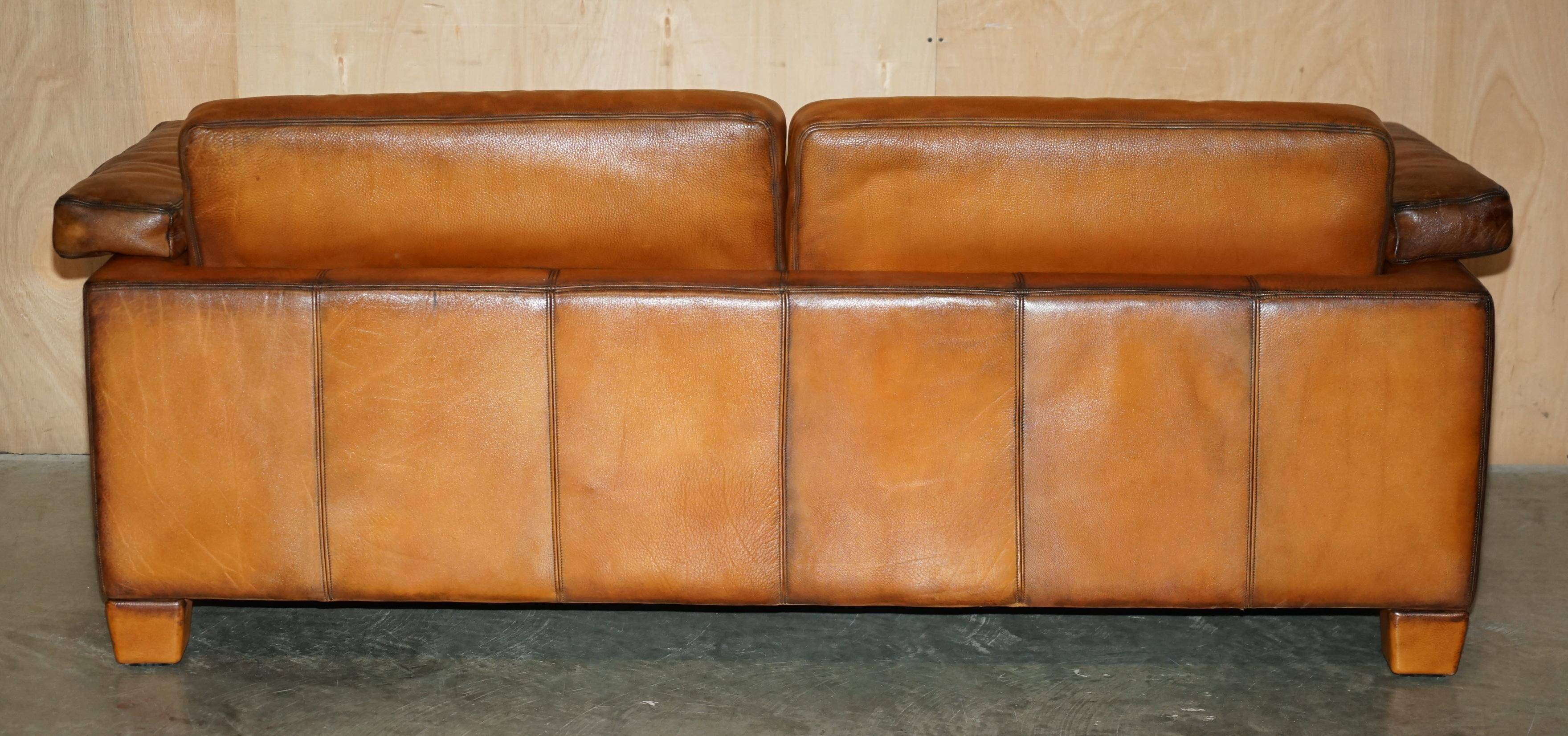 Three-seater sofa De Sede DS17 in restored leather.