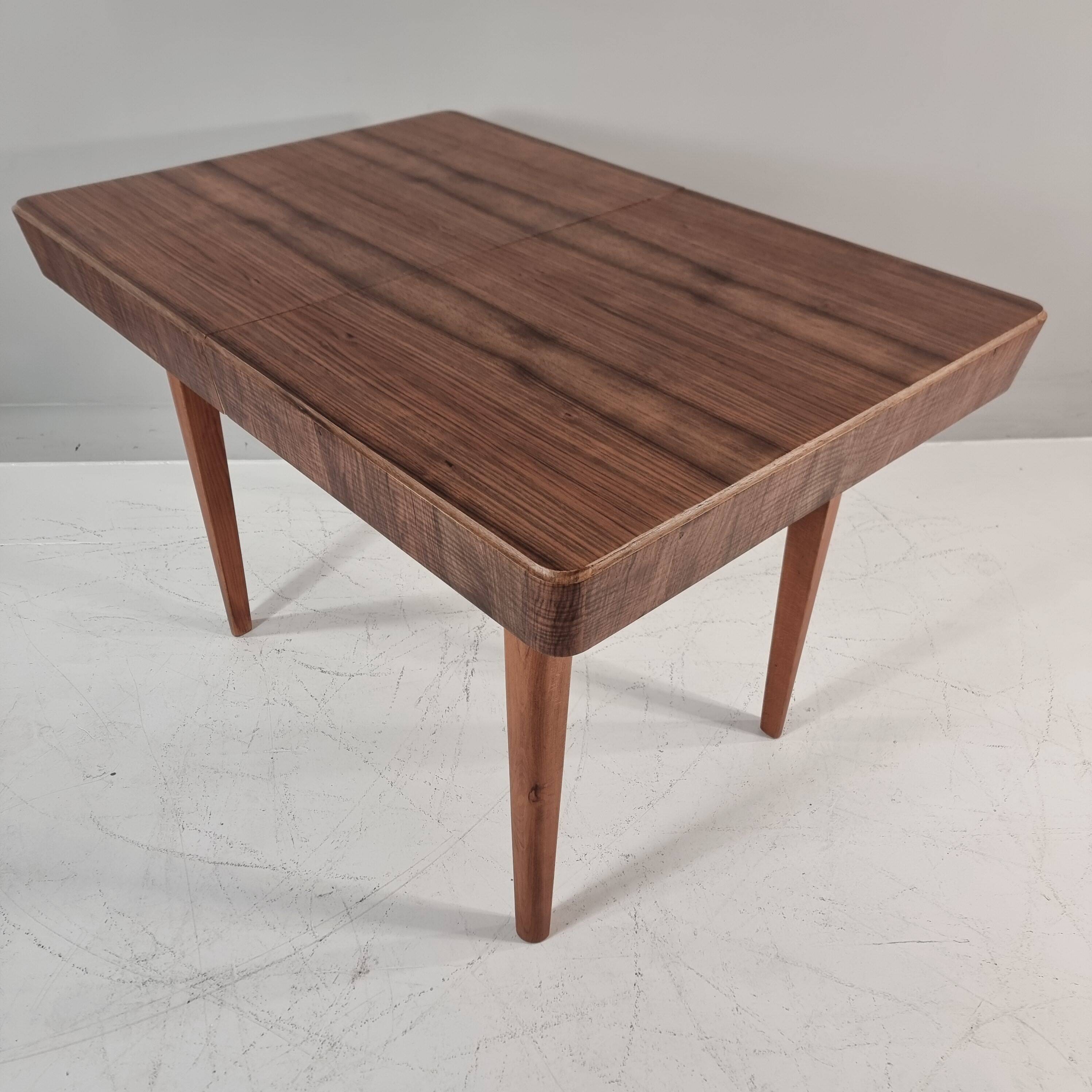 Art Deco Dining Table in Walnut, 1960s