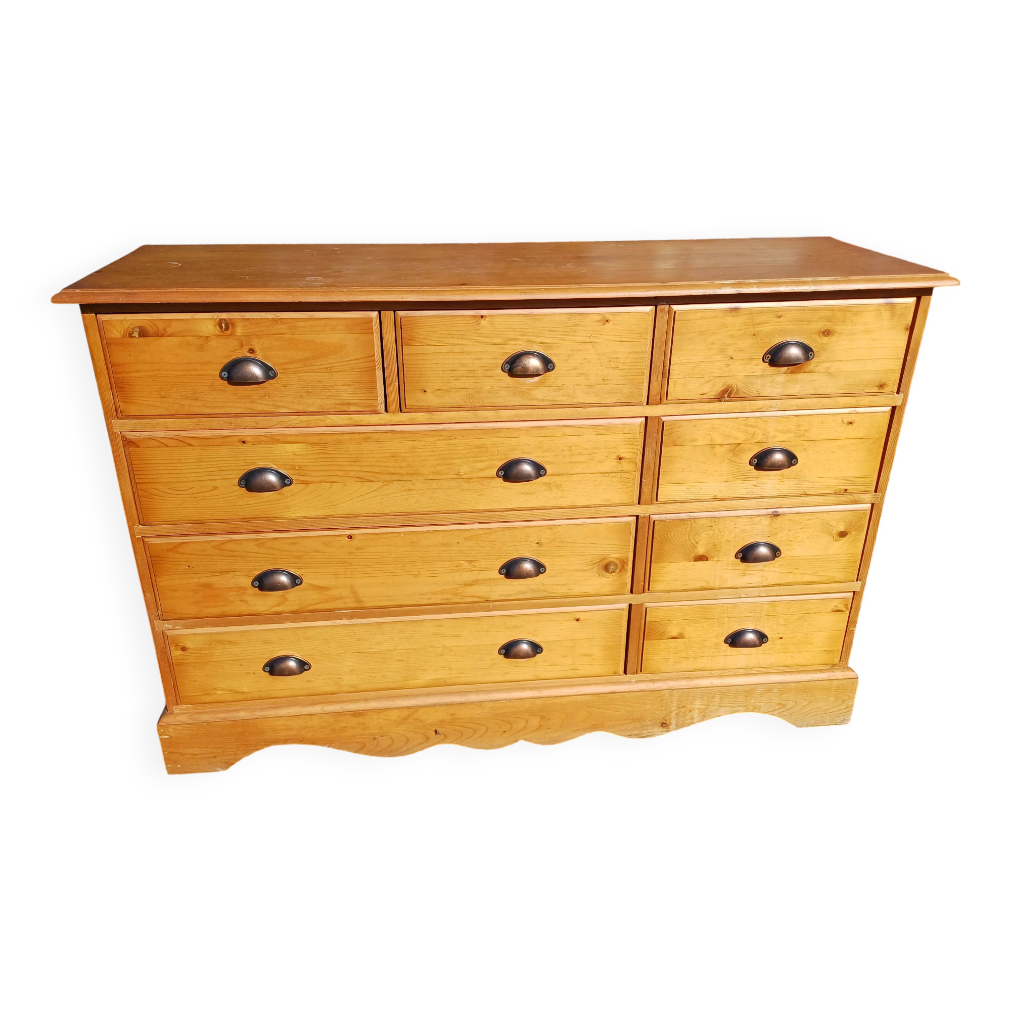 Industrial wooden furniture with drawers