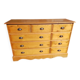 Industrial wooden furniture with drawers