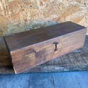Antique Writing Desk Set Vintage Wooden Storage Box #D89