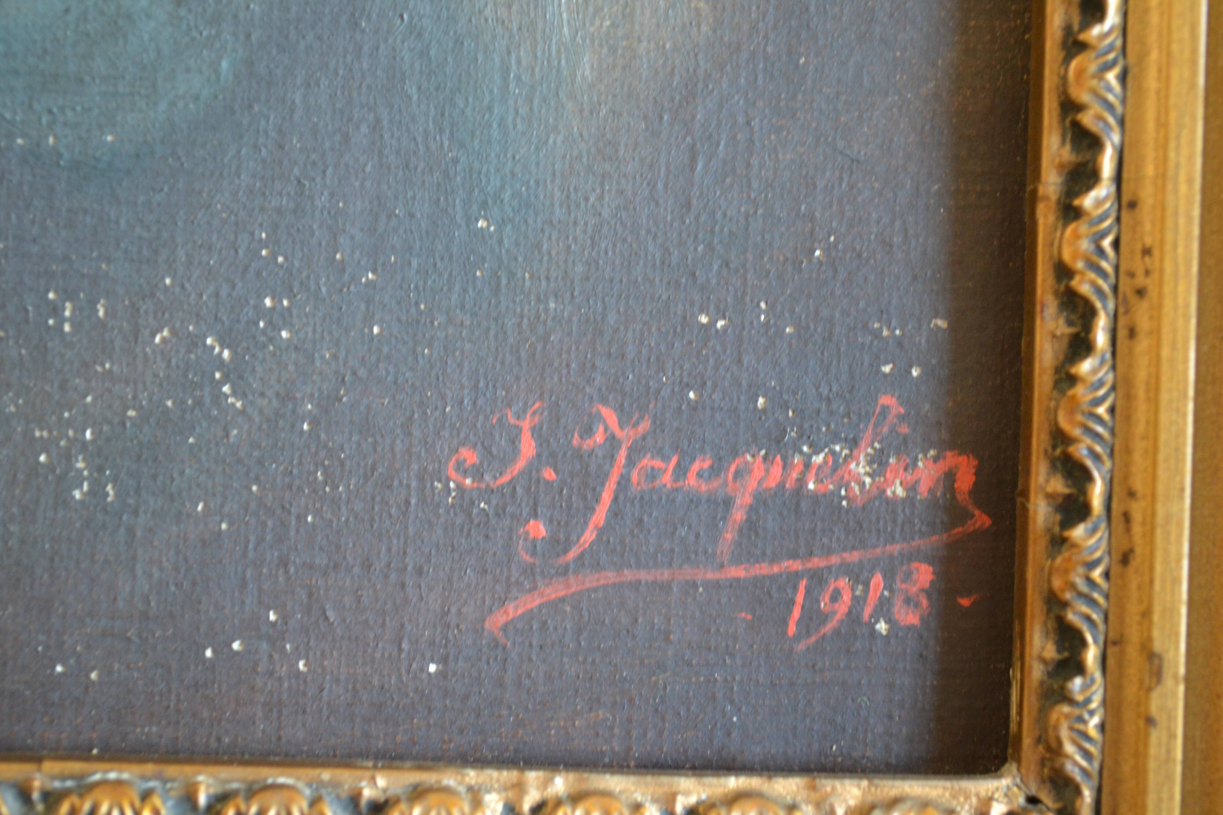 Portrait of Madame de Pompadour as Diana after Nattier painting HST