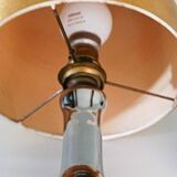 Gold and silver table lamp from the 70s