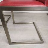 Marble design table 6 chairs 1970