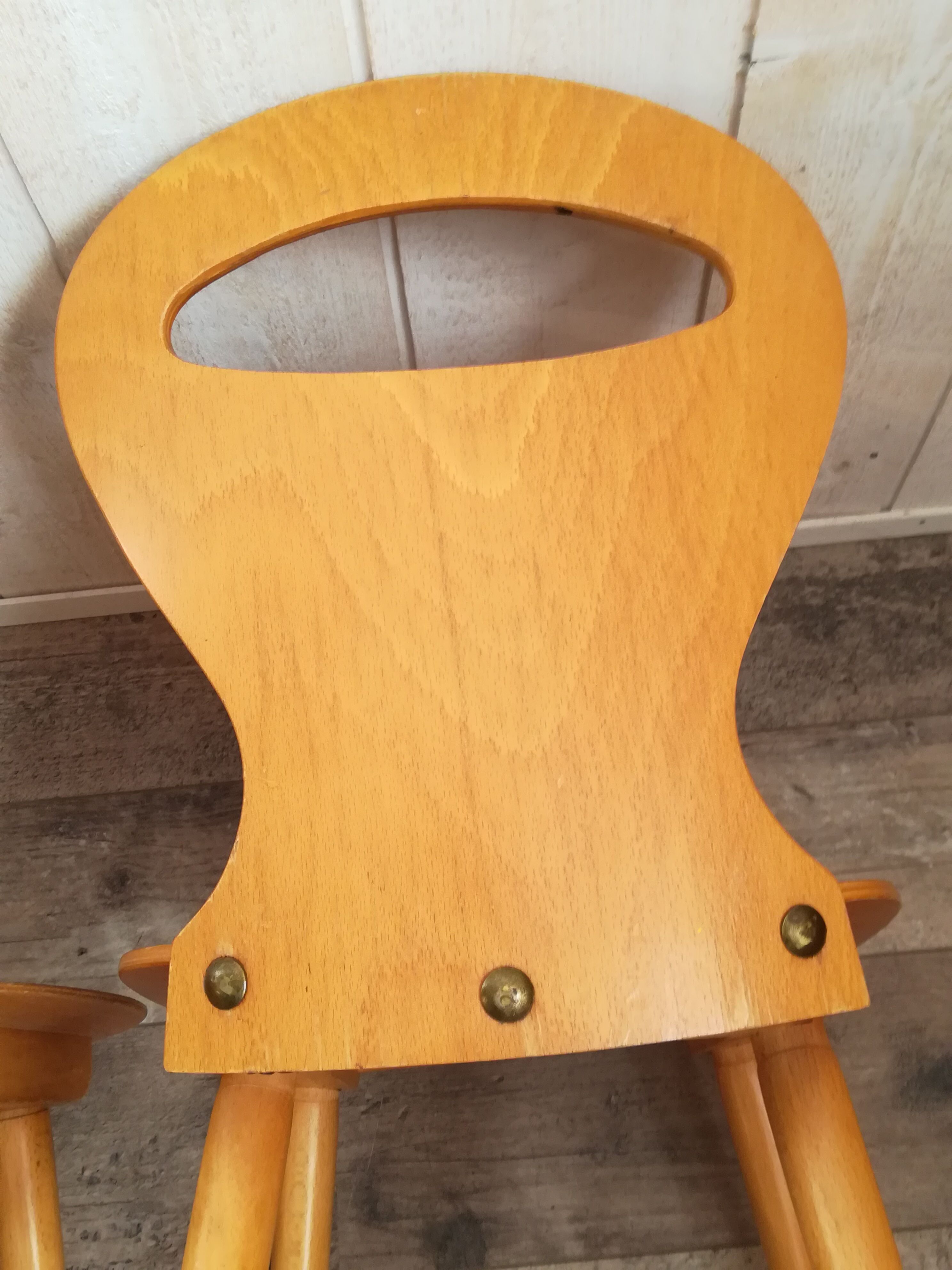 Paire de chaises Baumann modèle fourmi enfant