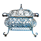 Decorative wrought iron basket