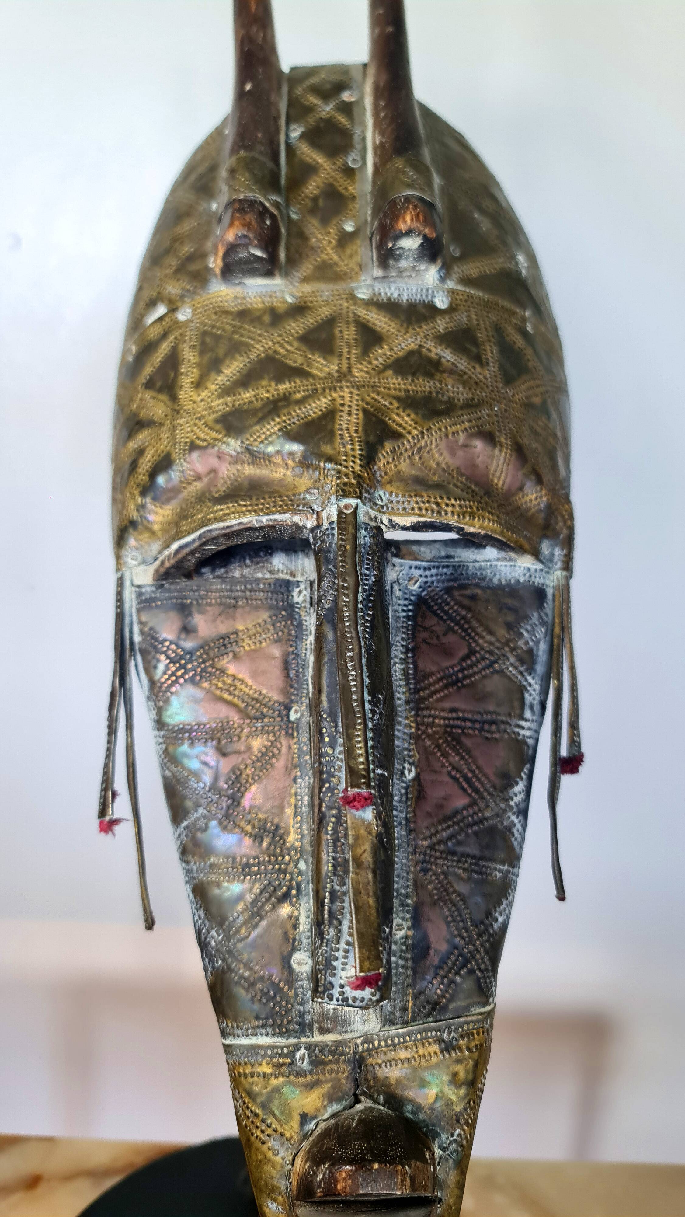 African bambara mask (mali), sold without base