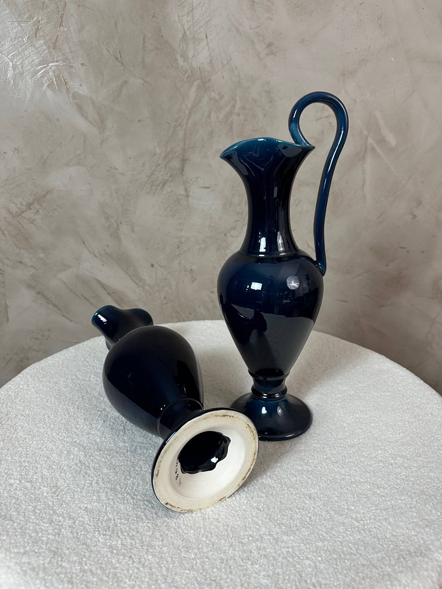 Pair of ceramic ewer