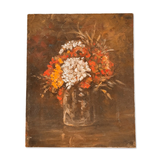 Acrylic on canvas, bouquet