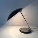 Swivel designer desk lamp in chrome and black lacquered metal
