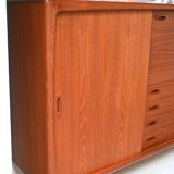 Danish Deaign Highboard by H.P. Hansen in Teak