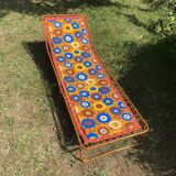 Vintage and new 70s sun lounger
