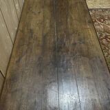 Table de ferme de style Louis XV en chêne massif 228 cm