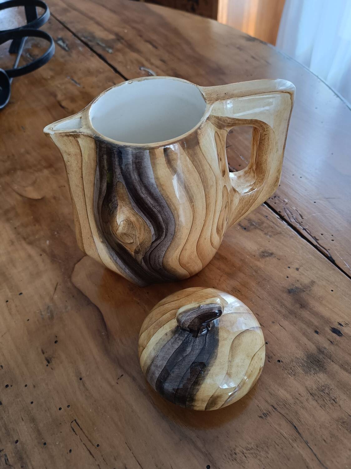 Ceramic coffee pot in the style of Grand Jean Jourdan