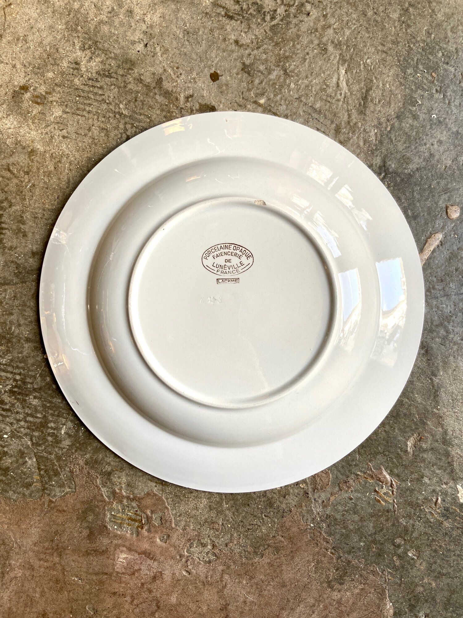 Plat rond et creux, saladier en céramique KMK, Poterie Kupfermühle