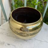 Brass pot cover early twentieth century