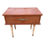Scandinavian wooden bedside table