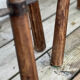 Set of 3 wooden stools