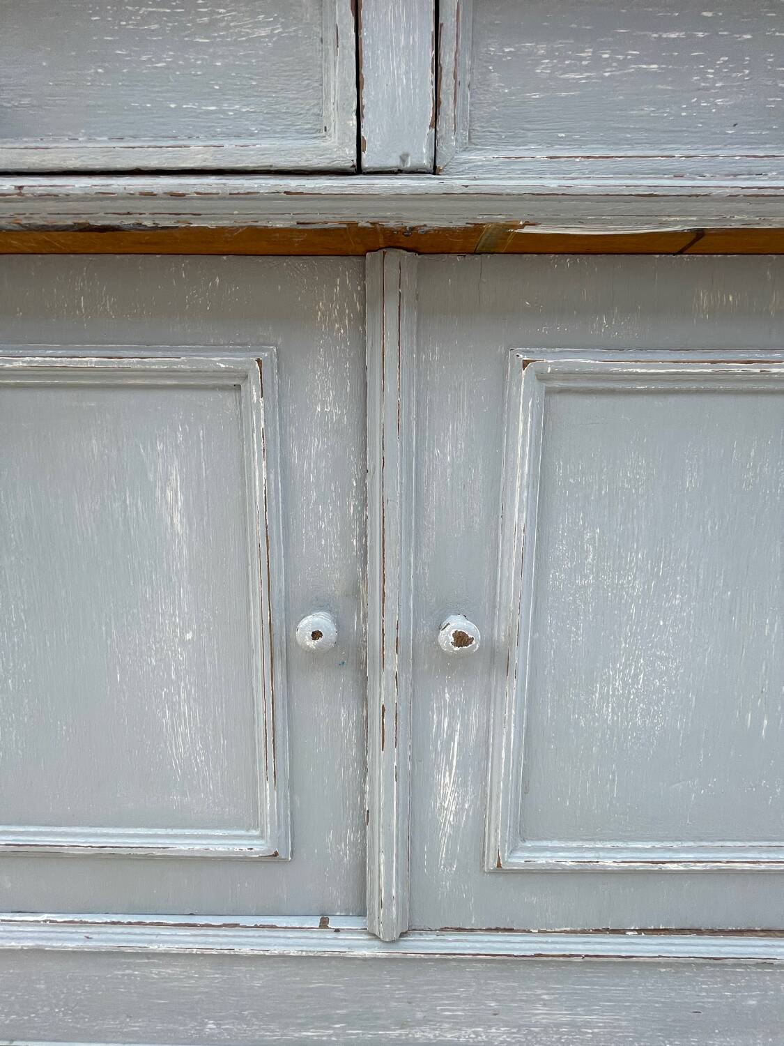 Antique bathroom cabinet with marble