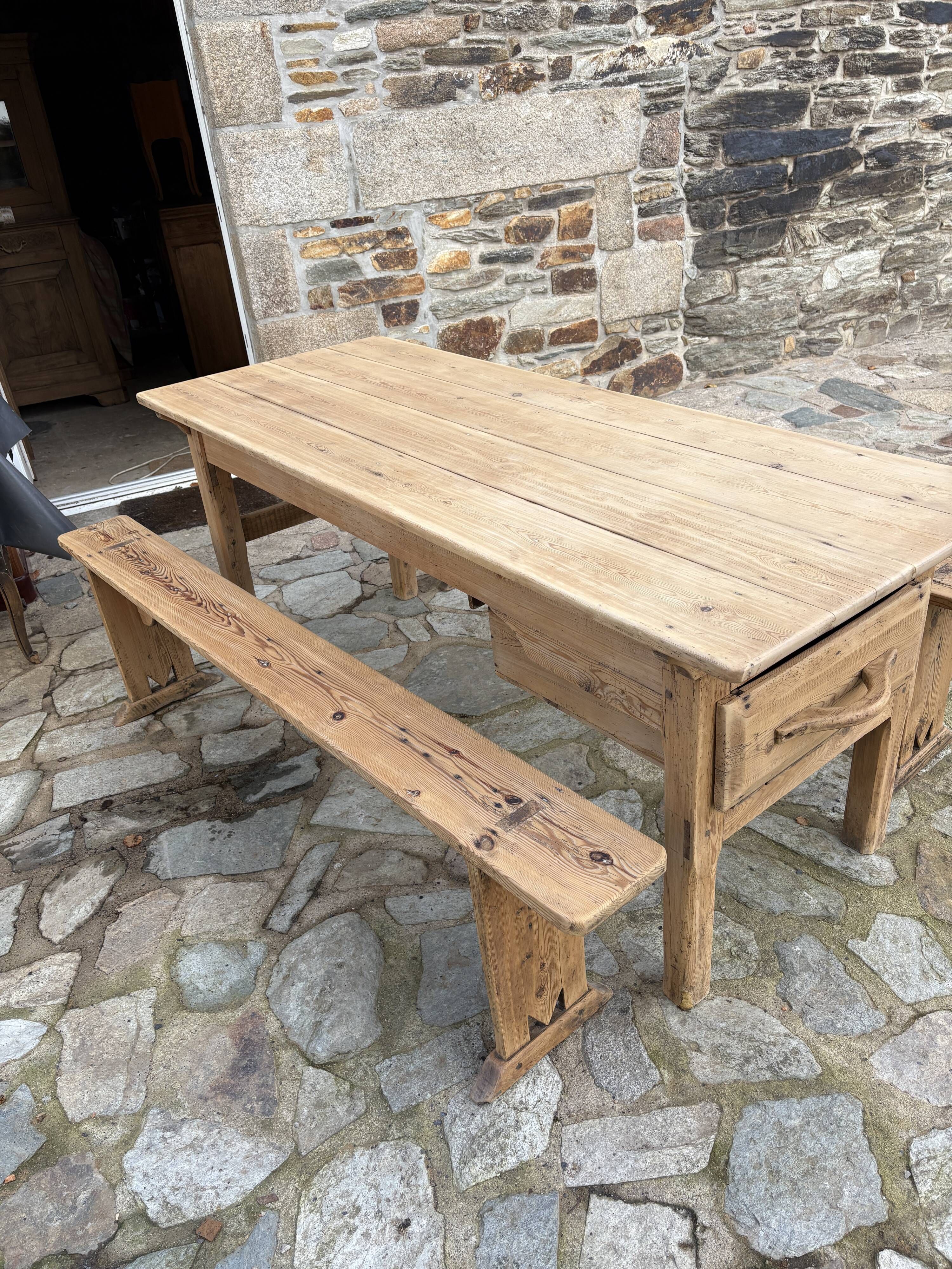 Old farmhouse table
