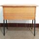 Scandinavian worker / bedside table in wood and metal from the 50s-60s