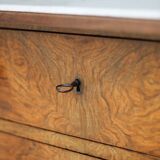 Classy dressing table in mahogany burl (19th century).