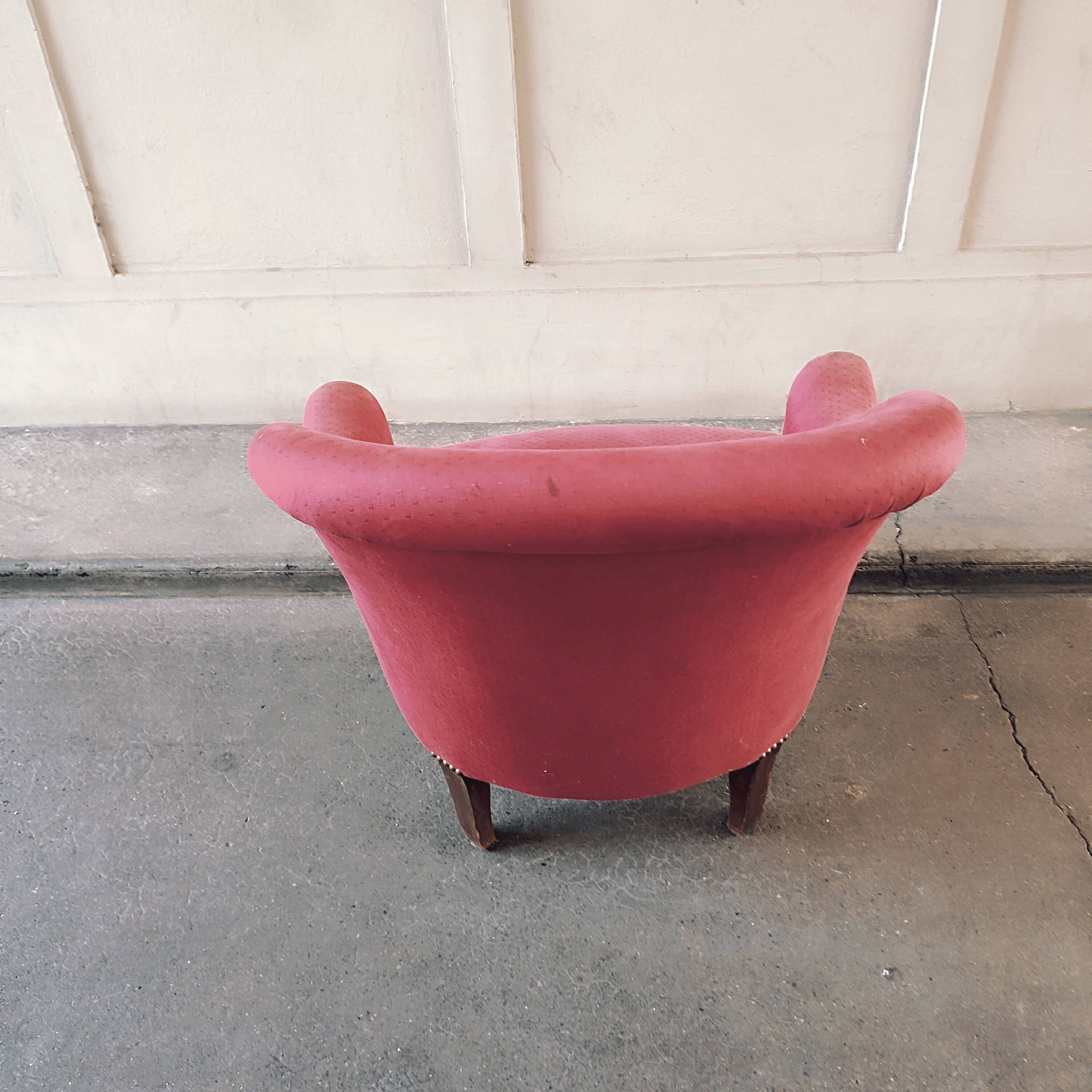 Fauteuil crapaud et repose pieds