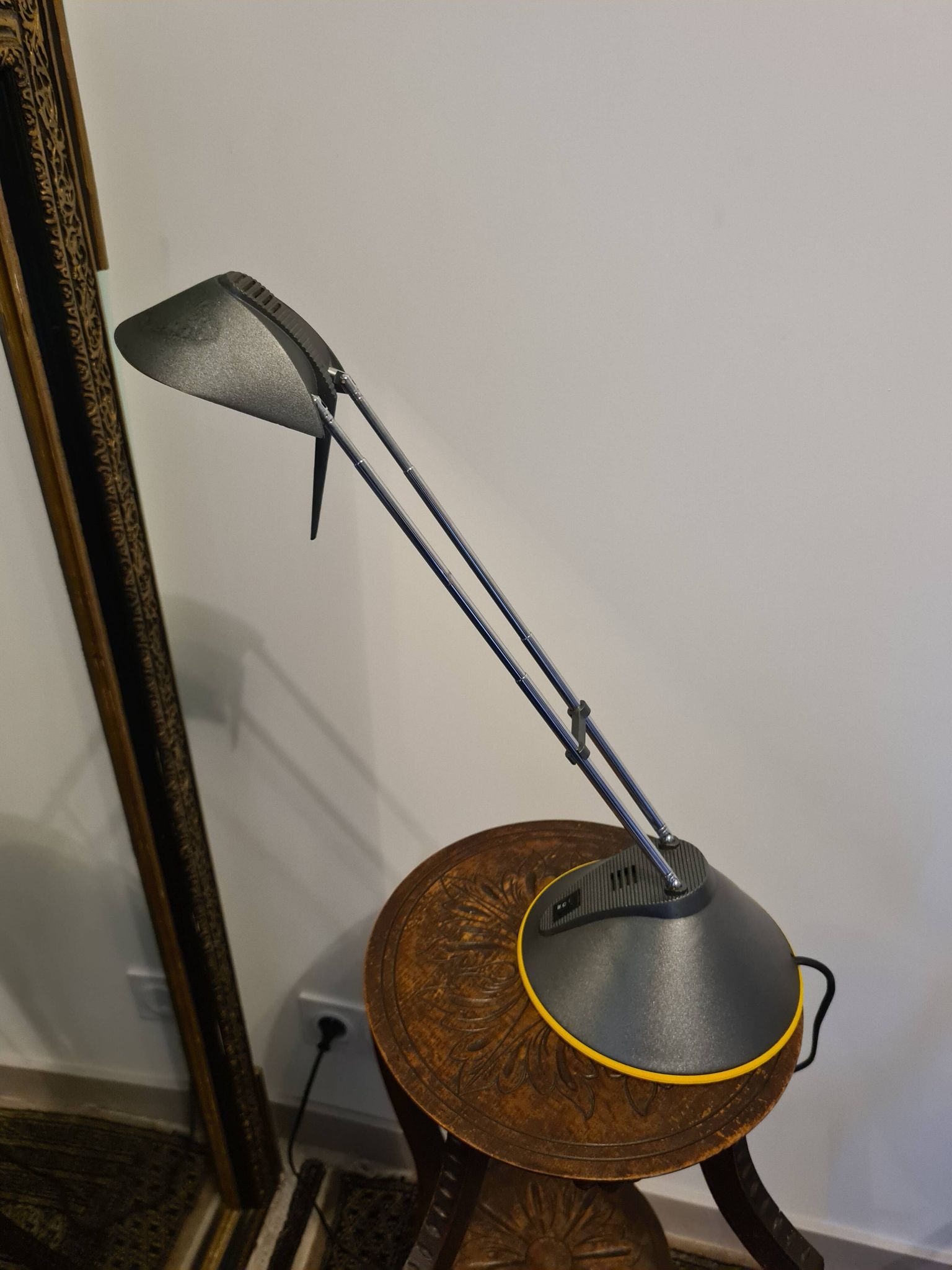 Massive design lamp – adjustable height 34 to 60 cm – vintage lighting