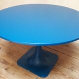 Table ronde piétement d'Étienne Fermigier 1970