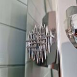 Paire d'appliques murales Space Age en métal chromé, 1970