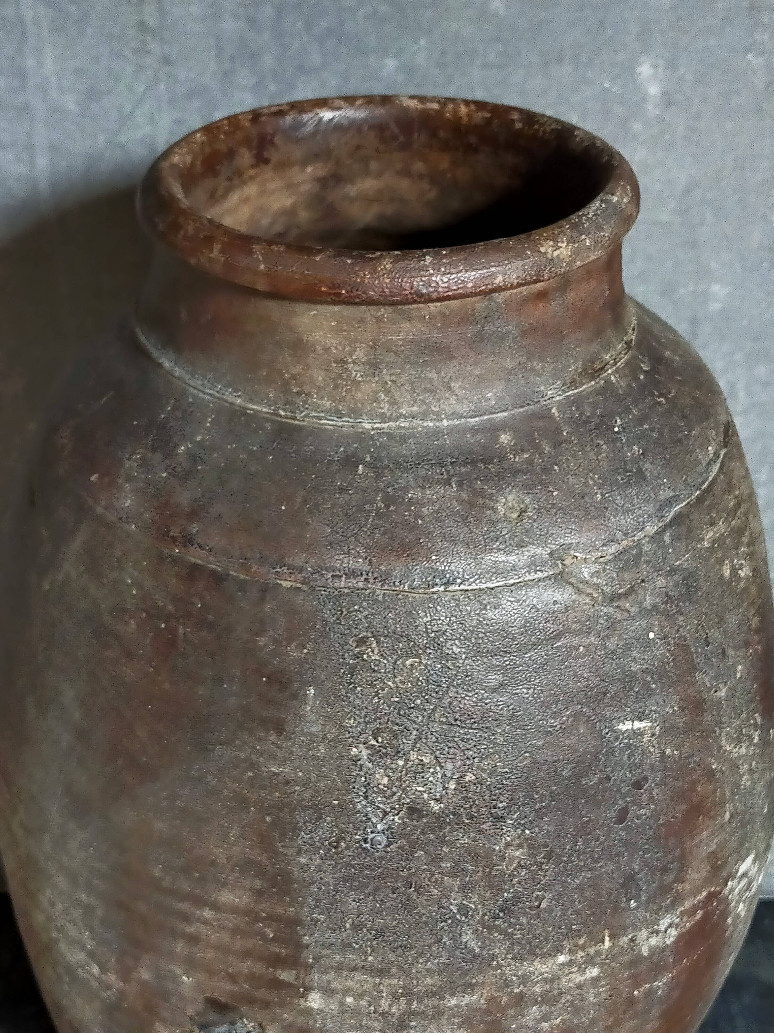 XXL traditional pottery old 19th century folk art 42 cm