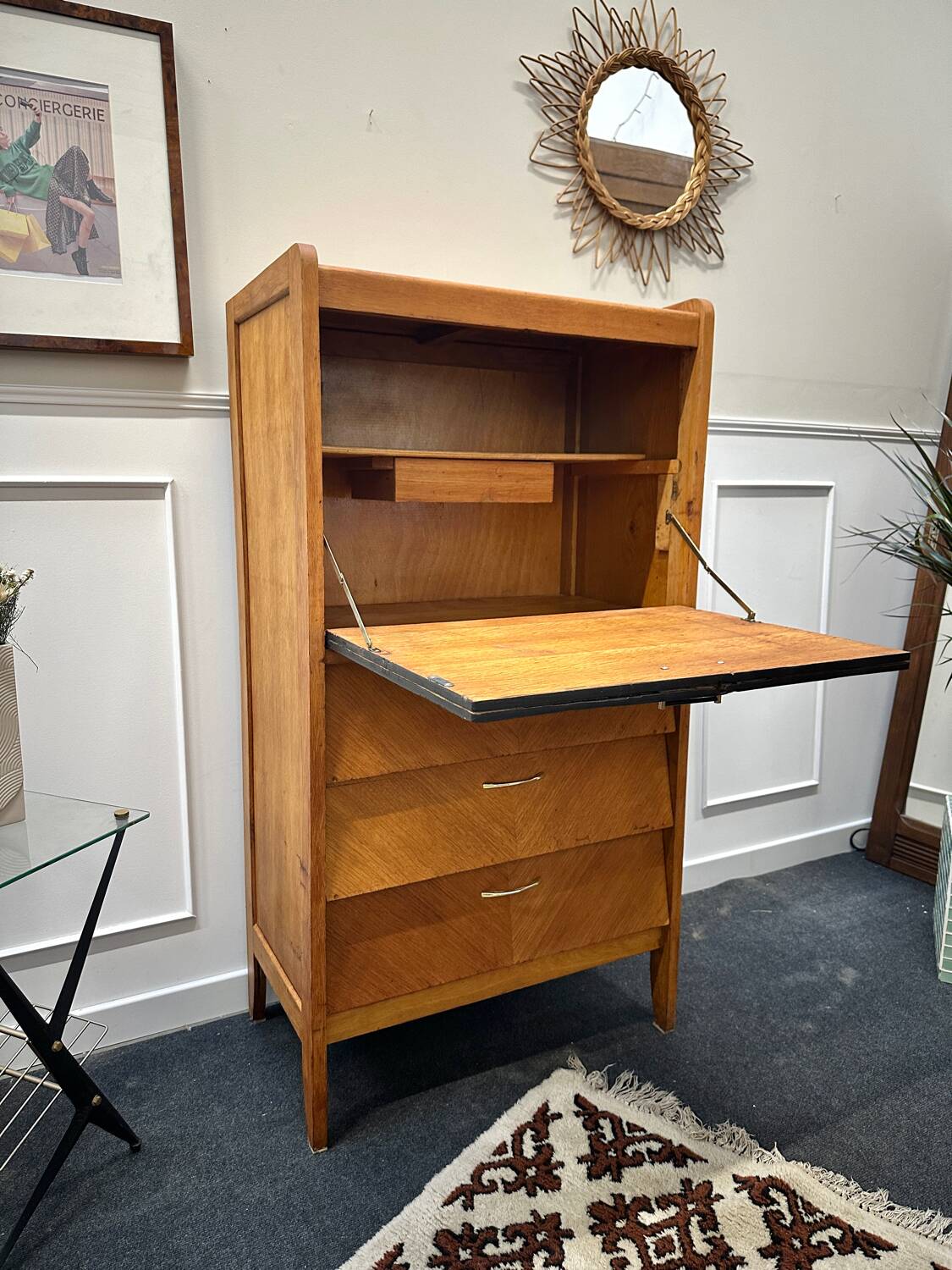 Secrétaire vintage scandinave