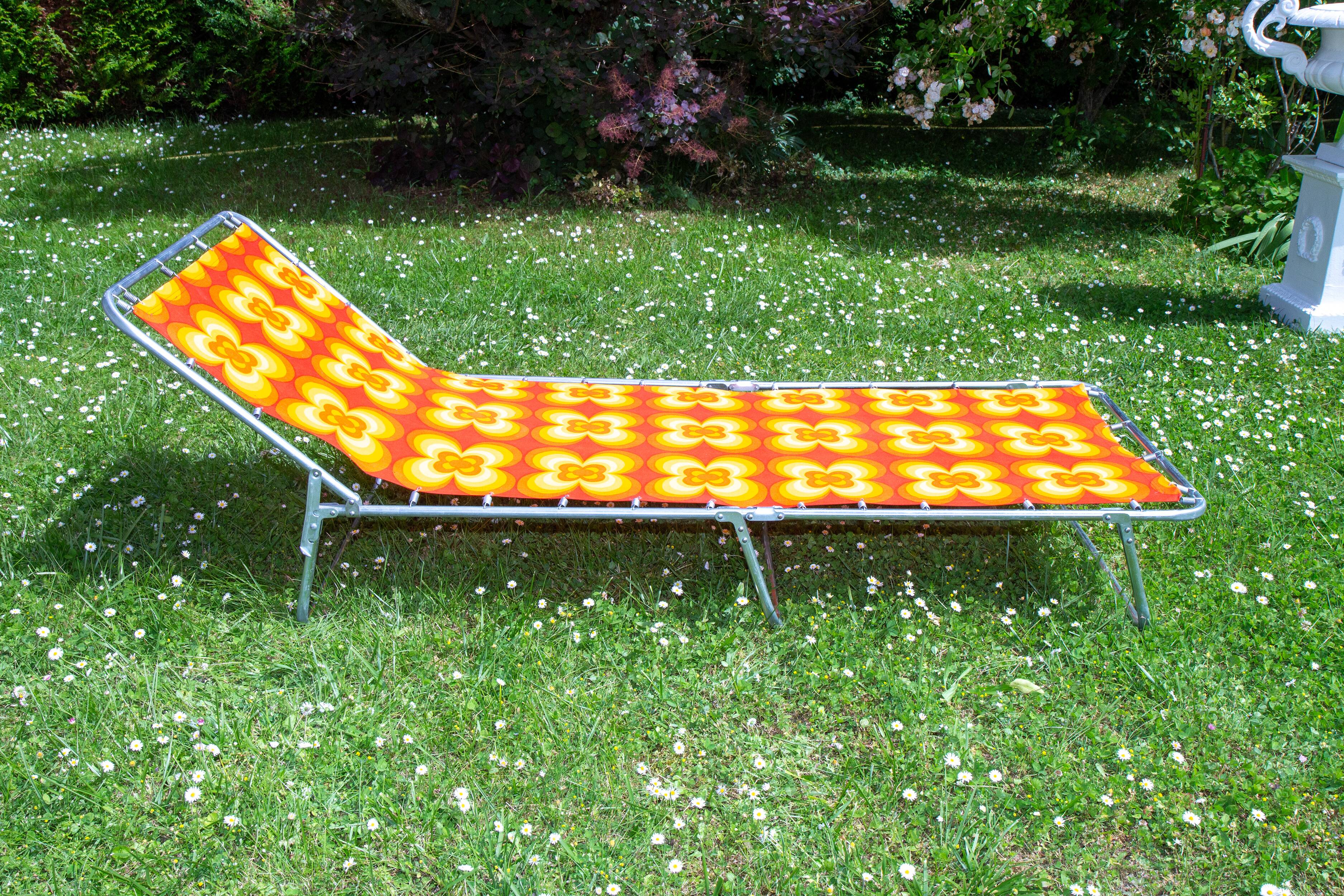 70's Flower Power Deckchair